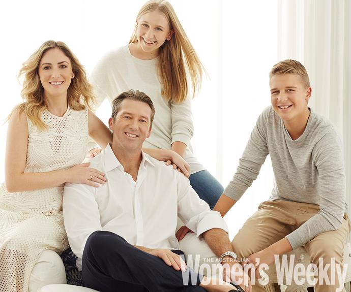 Glenn, Sara, James and Holly McGrath are the happiest family unit.