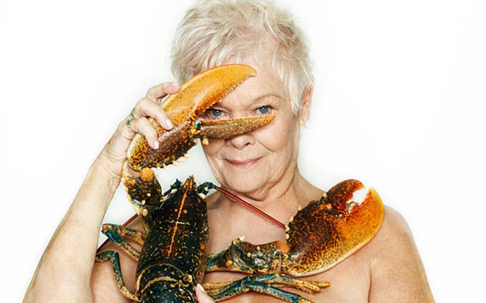 Judi Dench. Photography by John Swannell for Fishlove.