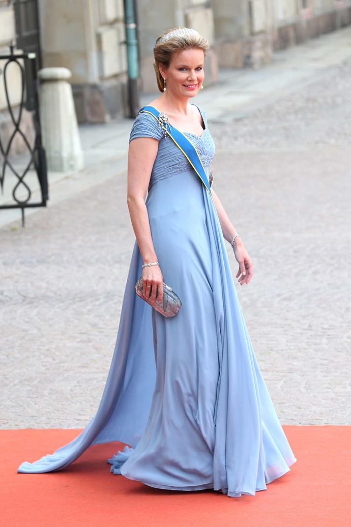 Queen Mathilde of Belgium.