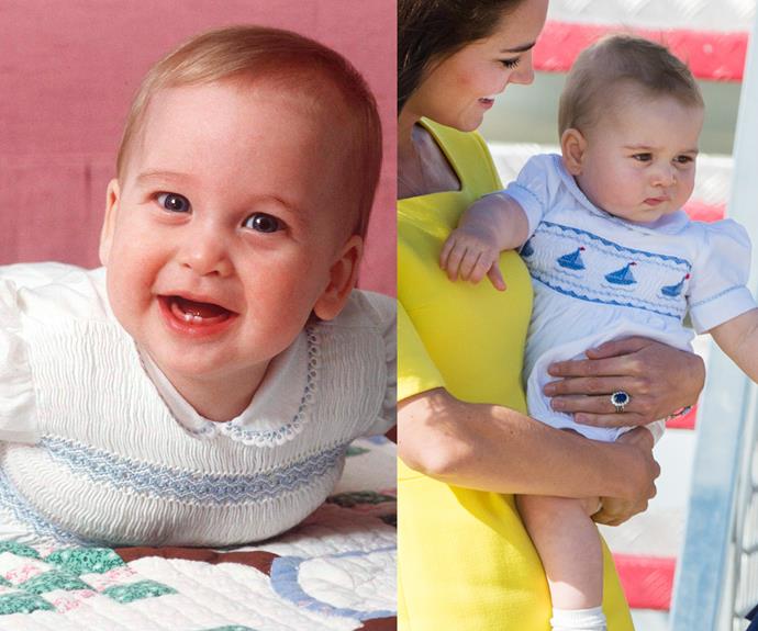 With the exception of sailboats - these little smocked babysuits are pretty similar!