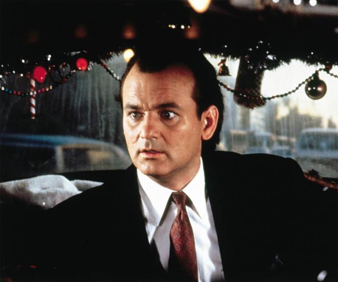 **Scrooged:** In yet another twist on Dickens' *A Christmas Carol*, Bill Murray stars as Frank Cross, a selfish, jaded T.V. executive who doesn't appreciate the spirit of Christmas. All of that changes, of course, when Cross is visited by the ghosts of Christmases past, present and future.