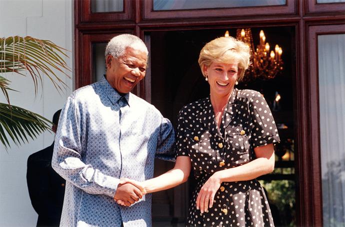 Nelson Mandela and Princess Diana in 1997.