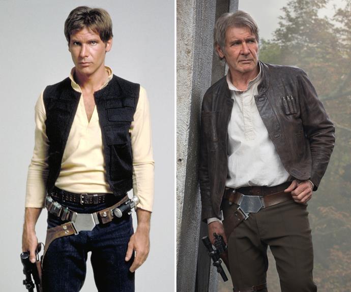 Harrison Ford, although a little grey-er, is still as handsome as ever.