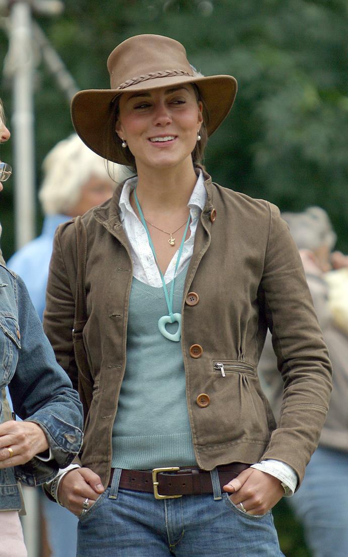 Here Kate attends the Gatecombe Park Festival in 2005.