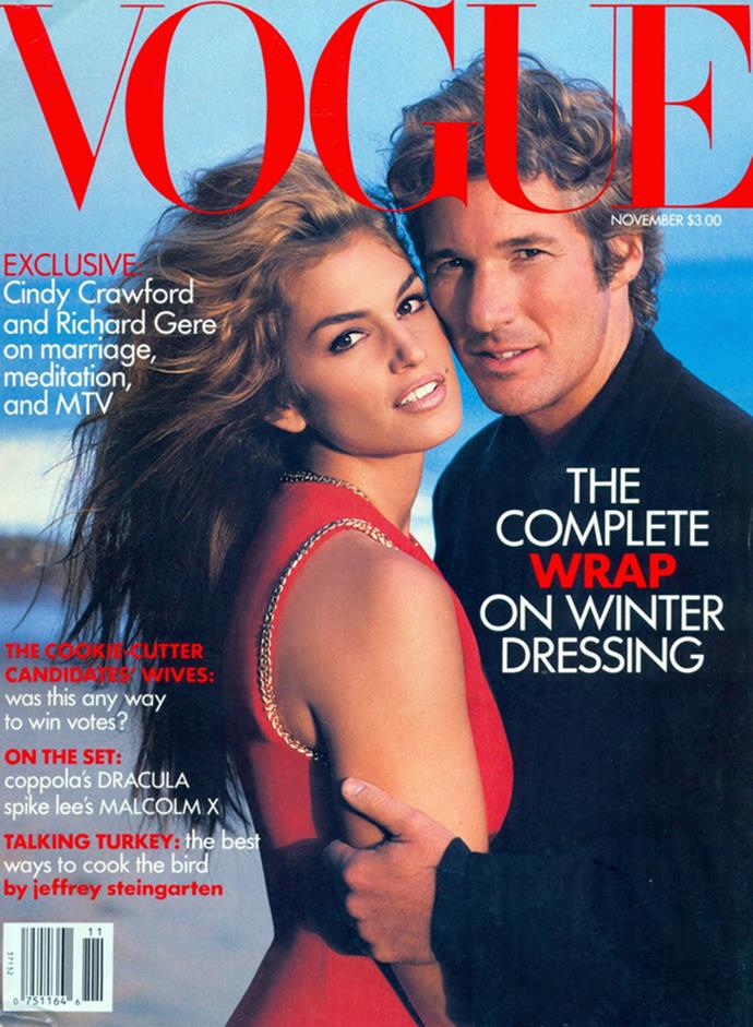 Vogue with Richard Gere in 1992.