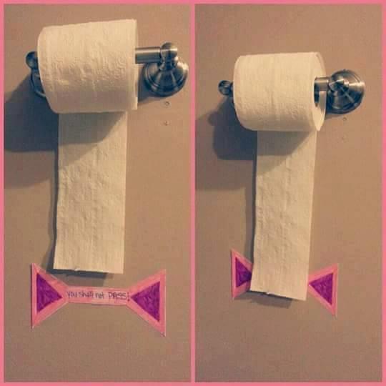 So your child doesn’t unravel rolls of toilet paper.