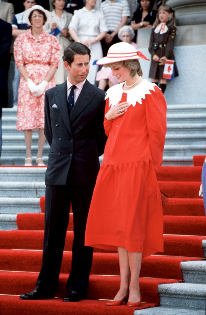 Prince Charles and Diana Princess of Wales visit to Canada, June 1983.