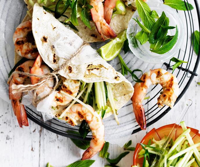Get spicy with these [chilli prawns and green apple salsa.](https://www.womensweeklyfood.com.au/recipes/chilli-prawns-with-green-apple-salsa-29061|target="_blank")