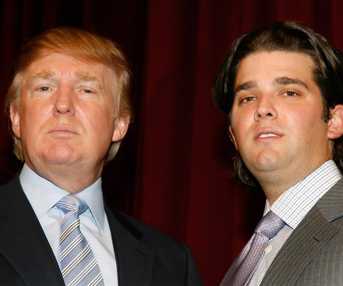 Donald with his son Donald Jr.