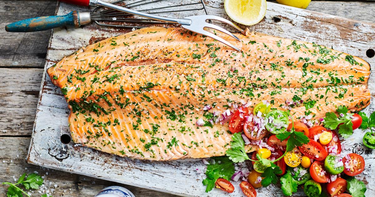Barbecued salmon with salsa criolla | Australian Women's Weekly Food