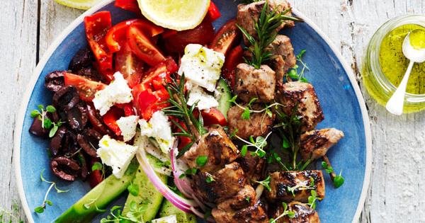 Lamb kebabs on rosemary skewers | Australian Women's Weekly Food