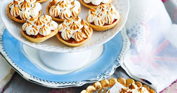 Raspberry and almond tarts with meringue | Australian Women's Weekly Food
