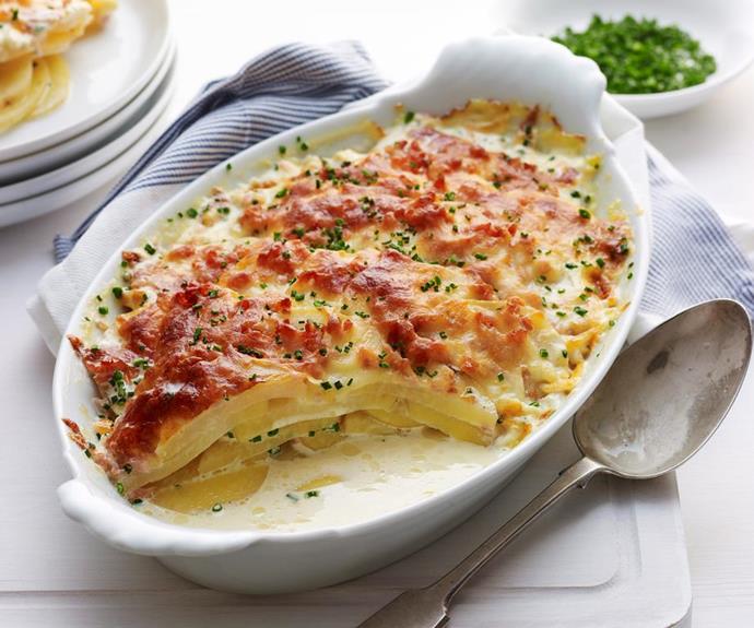 [Potato and pancetta bake](https://www.womensweeklyfood.com.au/recipes/potato-bake-28622|target="_blank")