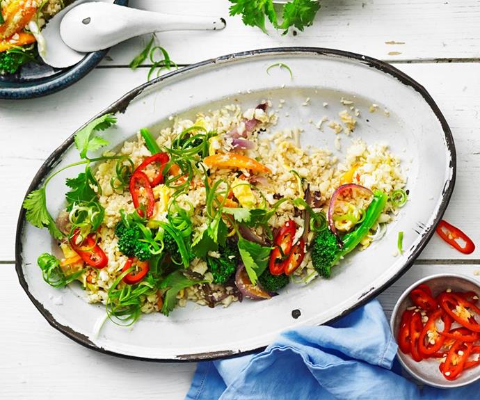 If you're hunting for a low-carb version of this family favourite, try this [cauliflower fried rice recipe.](https://www.womensweeklyfood.com.au/recipes/cauliflower-fried-rice-28689|target="_blank") 