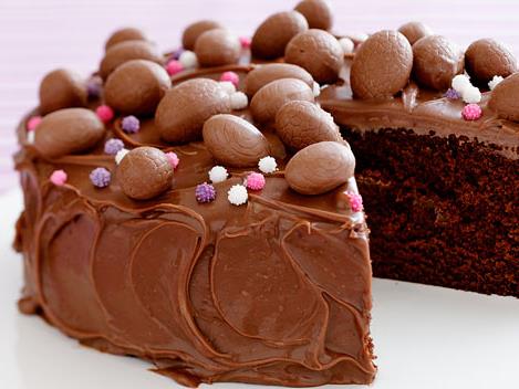 **[Chocolate Easter cake](http://www.womensweeklyfood.com.au/recipes/chocolate-easter-cake-10108|target="_blank")**

This classic chocolate cake fis topped with creamy Easter eggs.
