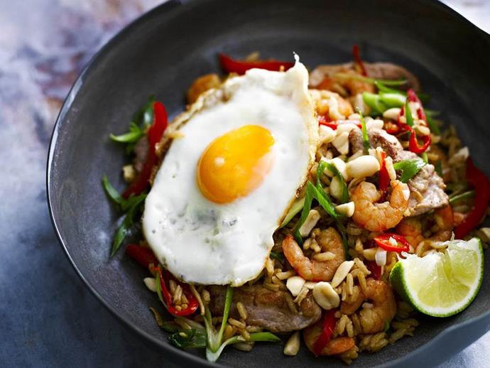 [**Recreate Indonesian street-food favourites**](https://www.womensweeklyfood.com.au/recipes/nasi-goreng-27940|target="_blank"|rel="nofollow")
<br><br>
Holding out for your next trip to Bali? Satisfy your love of travel by recreating one of Indonesia's most beloved dishes: Nasi Goreng. Inspired by Chinese fried rice, in Indonesian households Nasi Goreng is eaten at all times of the day (breakfast included) and is often sold by street vendors. It's the perfect recipe for using up leftovers. To make, precooked rice is fried then spiced with shallots, garlic, chilli, or ginger. The secret to achieving an authentic-tasting Nasi Goreng lies in using high-quality kecap manis (an Indonesian-made fermented soy sauce that's sweetened with palm sugar molasses) to guarantee the dish's unique sweet, savoury and toffee-like flavours.
