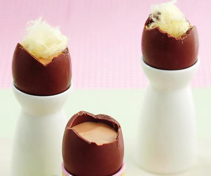 **[Easter egg mousse](https://www.womensweeklyfood.com.au/recipes/easter-egg-mousse-11697|target="_blank"|rel="nofollow")**

In the spirit of celebrating all things chocolate, fill your Easter eggs with airy mousse and garnish with Persian fairy floss for a decadent sweet treat.