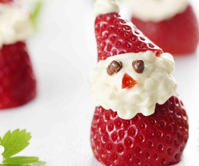 **[Strawberry Chocolate Santas](https://vicstrawberry.com.au/?page_id=7715|target="_blank"|rel="nofollow")** 

These berry bites are a fun and festive treat to make with the kids. For the filling, simply pour hazelnut spread and cream into small piping bags, poke a hole in your strawberry base and fill it with the mixture. Create Santa by using extra whipped cream, hazelnut spread and strawberries, and you'll have a bundle of charming treats to share or keep for yourself.

*Brought to you by [Victorian Strawberries](https://vicstrawberry.com.au/|target="_blank"|rel="nofollow").*