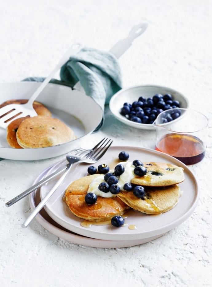 **[Vanilla and berry-nana pancakes](https://isowhey.com.au/blogs/recipes/vanilla-berry-nana-pancakes|target="_blank"|rel="nofollow")**  

Who said sweets can't also be nutritious? These indulgent pancakes are the perfect go-to for a healthy breakfast, including bananas and blueberries for a fruity start to your morning. 

They're also made with [IsoWhey Madagascan Vanilla](https://isowhey.com.au/collections/weight-loss/products/isowhey-madagascan-vanilla-shake-672g|target="_blank"|rel="nofollow") protein powder to give you a nutrient boost even when you're satisfying your sweet tooth. At 15 grams of pure whey protein per serve, the IsoWhey formula is a great addition to fuel you for the day ahead.