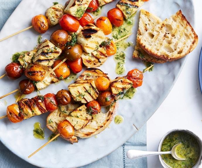[Barbecued haloumi skewers](https://www.perfection.com.au/recipes/tomato-medley-barbecued-haloumi-skewers?hsLang=en-au|target="_blank"|rel="nofollow")

The saltiness and texture of haloumi combined with sweet and juicy Mix-a-Mato tomatoes makes these skewers a match made in food heaven. Fire them up at your next barbeque as a great vegetarian side or an impressive menu addition.