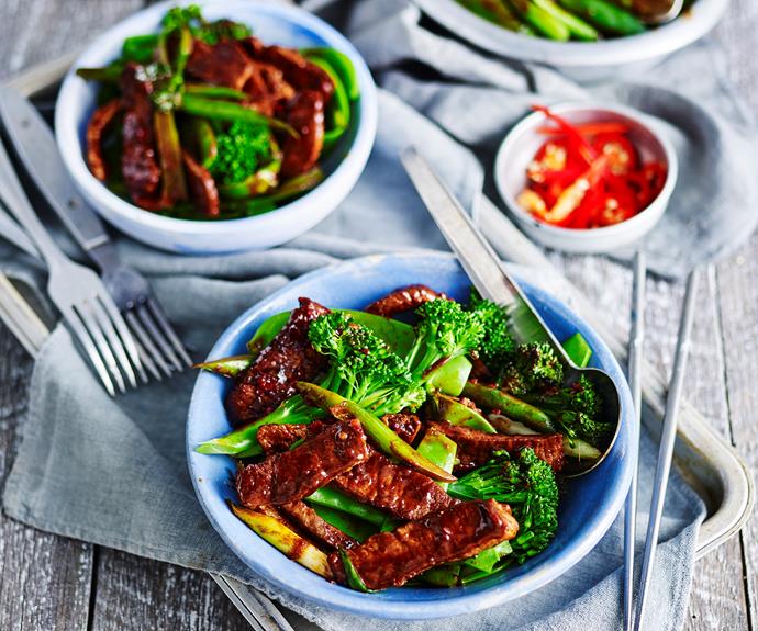 **[Lamb and black bean stir-fry](https://www.womensweeklyfood.com.au/recipes/lamb-and-black-bean-stir-fry-8902|target="_blank")**

The whole family will love this quick and easy lamb stir-fry with plenty of fresh green veg and a rich Chinese black bean sauce.