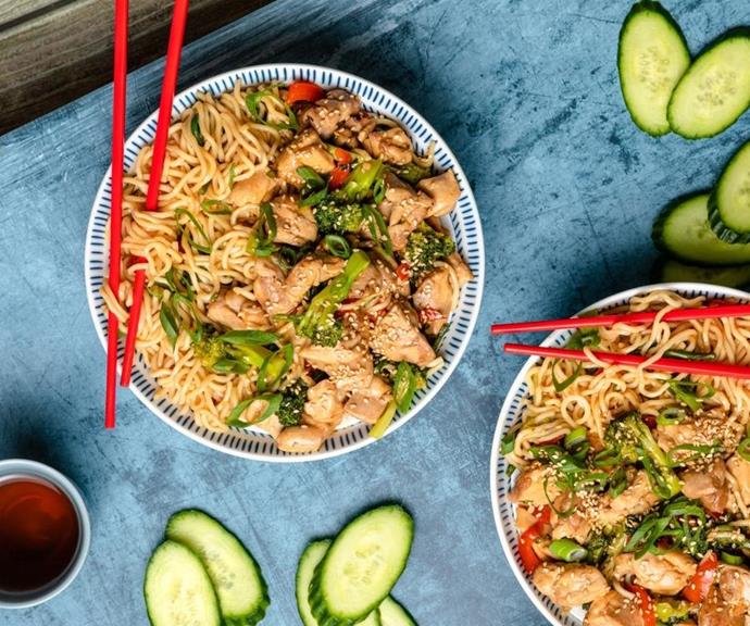 **[Teriyaki chicken noodle bowl](https://www.changs.com/recipes/Teriyaki-Chicken-Noodle-Bowl/|target="_blank"|rel="nofollow")** 
Perfect for a midweek pick-up, this stir fry is a flavour sensation with a variety of [Asian sauces](https://www.changs.com/products/sauces/|target="_blank"|rel="nofollow"). The recipe combines Chang's Japanese teriyaki sauce, soy sauce and sesame oil to bring umami seasoning to nourishing chicken and noodles.