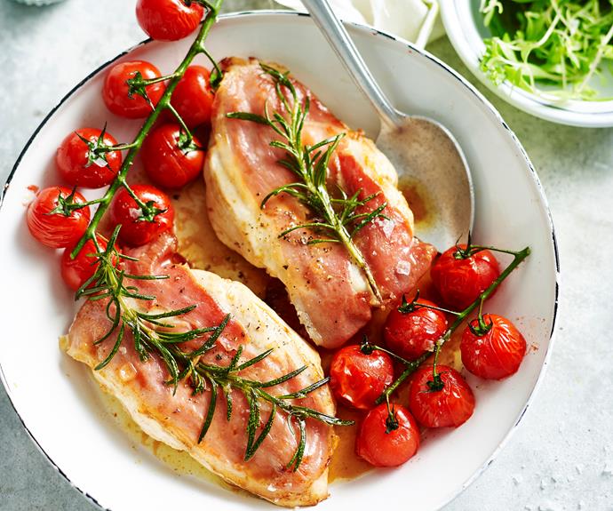 Can't locate any sage? You can also make chicken Saltimbocca with rosemary instead