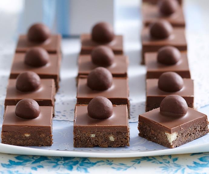 With just a handful of ingredients, this delicious [Malteser slice](https://www.womensweeklyfood.com.au/recipes/malteser-slice-28838|target="_blank") is a delightful afternoon or dessert treat. Sure to have you running back for more!