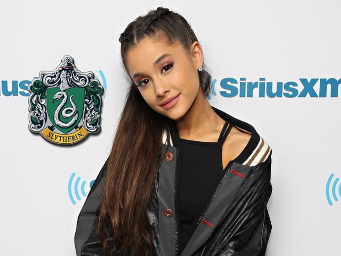 When Tom Felton told **Ariana Grande** he sorted her into Gryffindor, Ari revealed that she's actually a Slytherin "Pottermore said Slytherin but I'll take it," she wrote.