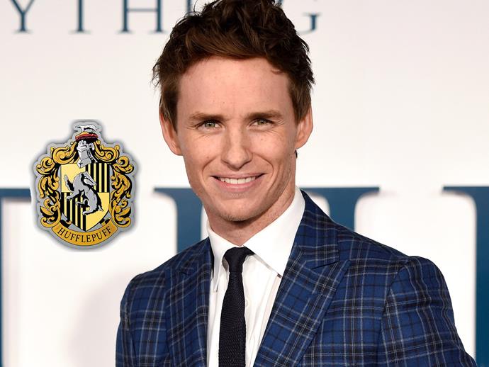 *Fantastic Beasts and Where to Find Them* actor **Eddie Redmayne** is a passionate Hufflepuff He even filmed a Hufflepuff defence video, saying, "For far too long now, Hufflepuffs have been victimised," Eddie says in the clip while looking like he is going to cry. "They call us boring. They call us beige. They say we're the nice guys. But you know what? You know what I see in Hufflepuffs? I see loyalty. I see fierce friendship. We are hardworking, we are compassionate, and at the end of the day, we're going to do the right thing, and not because of the glory. Not because of the glory, but for the greater good."
