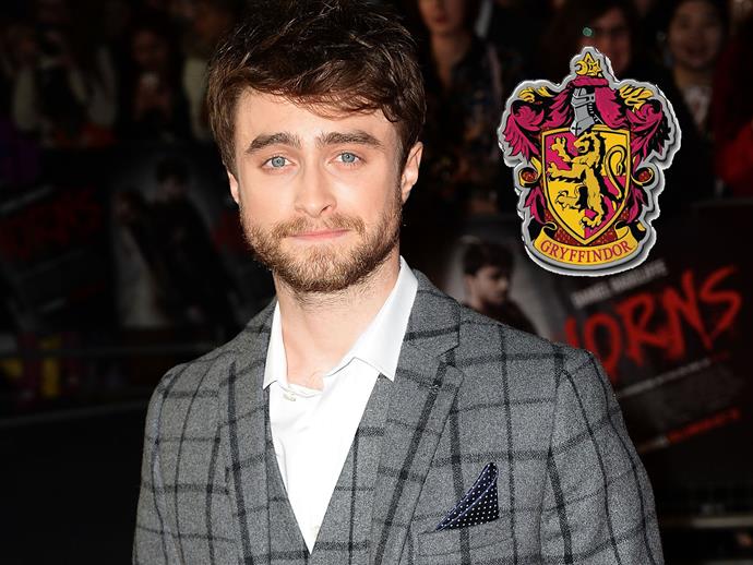 Of course Harry Potter himself, **Daniel Radcliffe**, is a Gryffindor