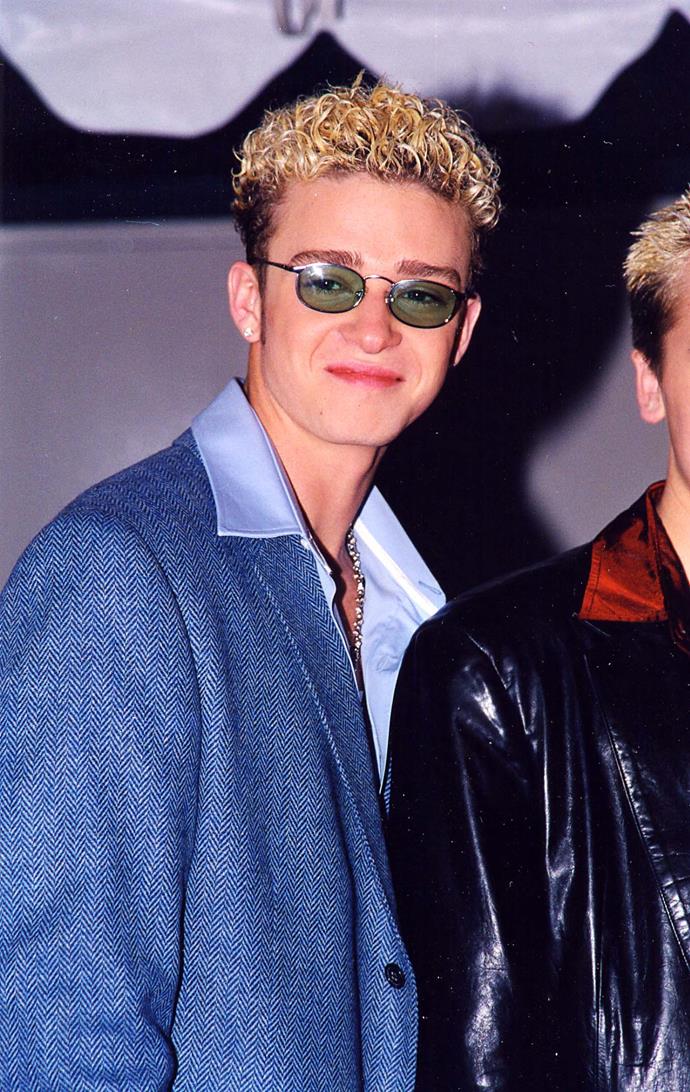 **Frosted tips:**

Basically, every hot member of the OG boy bands rocked frosted tips, including Justin Timberlake, who also had some kinf of Maggi-noodle hair thing going on.