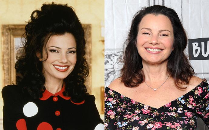 **Fran Drescher Aka Fran Fine**

Can you believe Drescher is 60 years old? She looks phenomenal. We'd expect nothing less from the woman who was able to manage a household and consistently deliver strong hair looks without breaking a sweat. Fran stayed in the limelight after the show finished, writing and starring in a show called *Happily Divorced* with her ex-husband Peter Marc Jacobson. The sit-com, which aired from 2011 to 2013, was based on Fran's own experience with Peter, who came out as gay soon after the couple divorced in 1999. Fran also took on a starring role in Broadway's *Cinderella* as the evil stepmother, alongside Carly Rae Jepsen. She eventually remarried to husband Shiva Ayyadurai in 2015, but they divorced after two years together. She has no kids but, let's be honest, we are all her children.