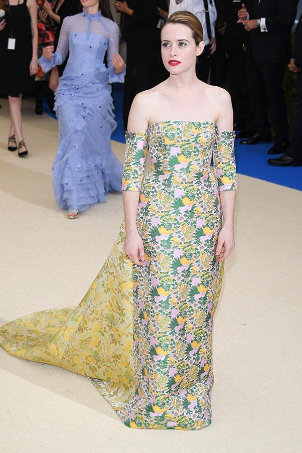 Claire Foy in Erdem.