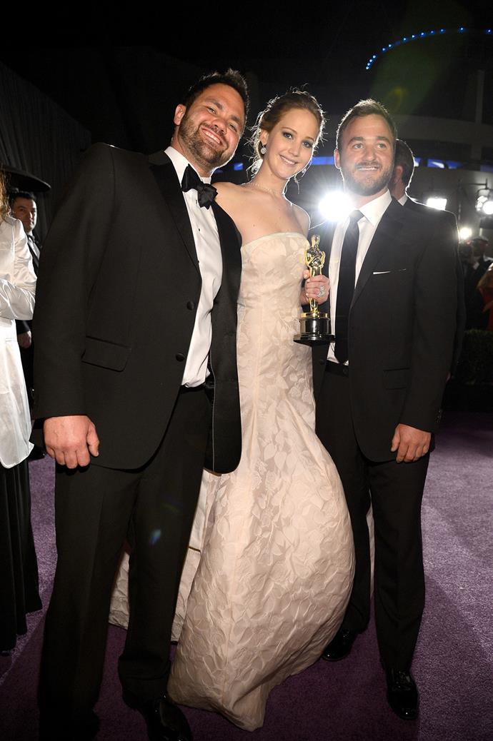 **Jennifer, Ben and Blaine Lawrence**
<br><br>
Another celebrity whose private life remains notoriously private, Jennifer Lawrence has two brothers, Ben and Blaine.