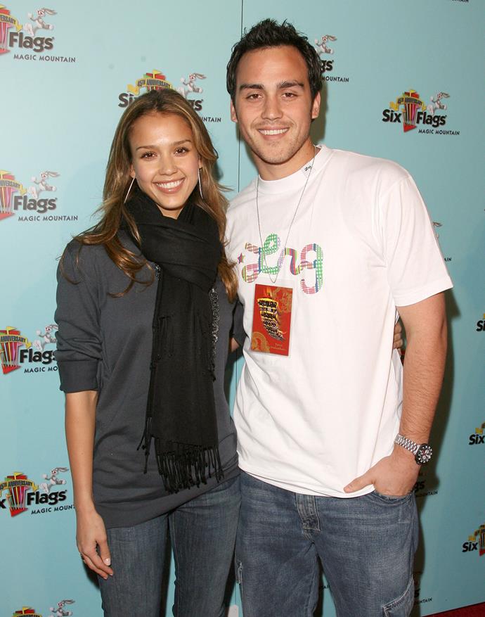 **Jessica and Joshua Alba**
<br><br>
Not only do these two share the same parents, but Jessica Alba with her brother, Joshua, also share the same initials.