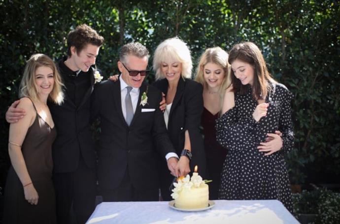 **Lorde, Jerry, Angelo and Indy O'Connor**
<br><br>
Lorde, whose real name is Ella Yelich-O'Connor, with her siblings Jerry, Angelo and Indy, celebrating the wedding of their parents Vic and Sonja.