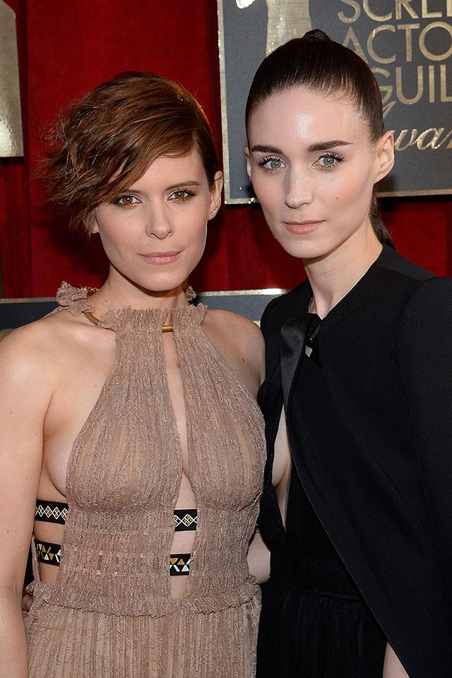 **Kate and Rooney Mara**
<br><br>
There’s a scene in Rooney Mara’s new film, *A Ghost Story*, that sees her grief-stricken character consume a whole pie in one drawn-out take. In an interview with the [*L.A. Times*](http://www.latimes.com/entertainment/movies/la-et-mn-a-ghost-story-david-lowery-casey-affleck-rooney-mara-20170706-story.html), Rooney admitted it was the first time she’s ever eaten pie.
<br><br>
“It was certainly something that popped out at me when I read it, that was one of the things I was really excited to do,” Mara said. “So it doesn’t surprise me that it’s something that jumps out of the movie. It was such a unique way of showing grief; we’ve never seen anything like that before. And I’d actually never had pie before—that was my first and last pie.”
<br><br>
When pressed about her pie-deprived childhood, Rooney explained, “I just don’t really have a sweet tooth and I was a really, really strange, picky child. Something about pie always grossed me out and I just never tried it before. And this came along and I tried making them switch it to something else, but David really wanted it to be pie, so we did pie.”
<br><br>
It must be a family thing—Rooney’s sister Kate recently replied to a fan [on Twitter](https://twitter.com/katemara/status/883542697650208768) that she had also “never” had pie.