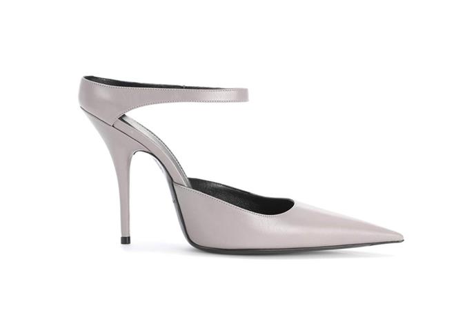 Pump, $850, Balenciaga at [MyTheresa](https://www.mytheresa.com/en-au/balenciaga-leather-pumps-839848.html?catref=category)
<br><br>
These 'backless' Balenciaga pumps can be worn long after your nuptials are over, so if you're a stickler for [cost per wear](http://www.elle.com.au/beauty/why-a-natural-bristle-hairbrush-is-a-worthwhile-investment-13590), these make a worthwhile investment.