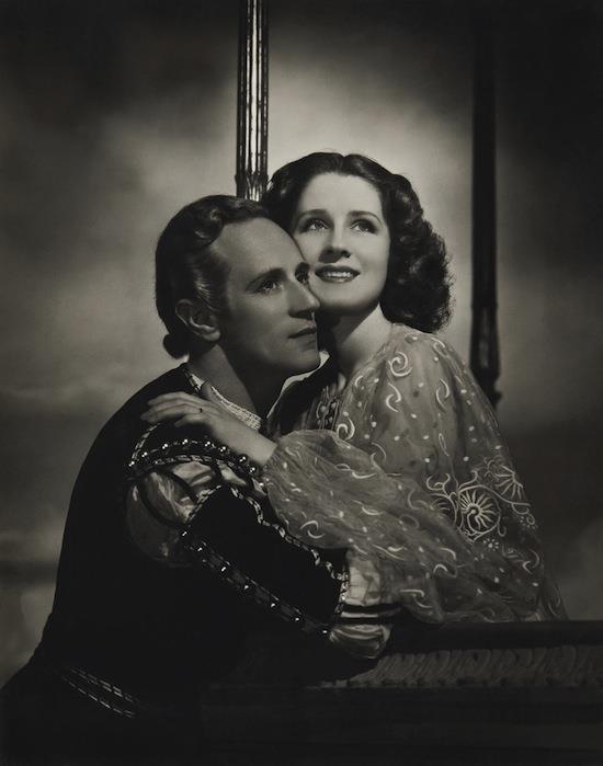 **Leslie Howard and Norma Shearer in *Romeo and Juliet***
<br><br>
Leslie Howard and Norma Shearer played the star-crossed lovers in the 1936 film *Romeo and Juliet*. The casting may not have been super age-appropriate—Shearer was 34 and Howard was 43! Romeo and Juliet are supposed to be teenagers…