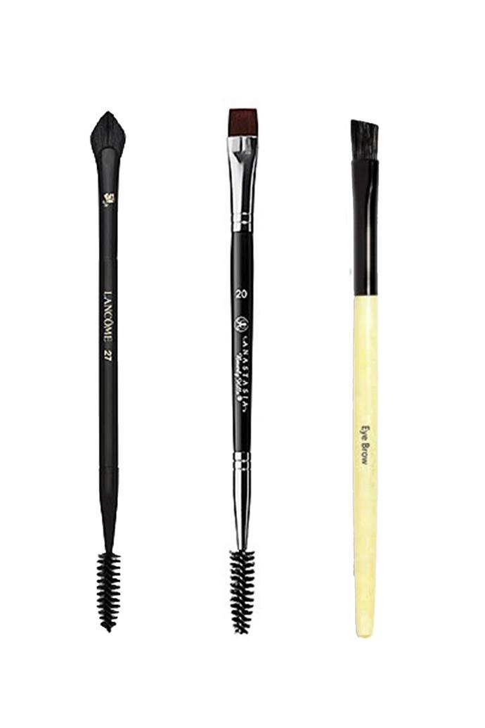 **For Full Brows**

We're talking the editorial dense but-not-too-heavy brow. It's a full and feathering brow. Fiona Stiles suggests grabbing a bigger brow brush. "When I do a brow like this I use a large, soft, and wide brow brush so that it deposits the powder softly," explains Stiles. "This isn't about a hard, chiseled brow, it's about the illusion of youth and effortlessness."