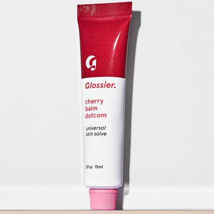 **If you want to try:** Glossier Balm Dotcom in Cherry