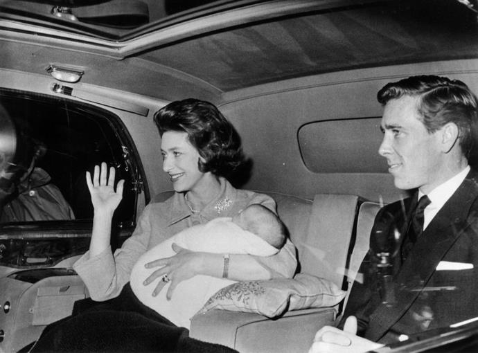 **1961**

Princess Margaret and Antony Armstrong-Jones with their son, David.