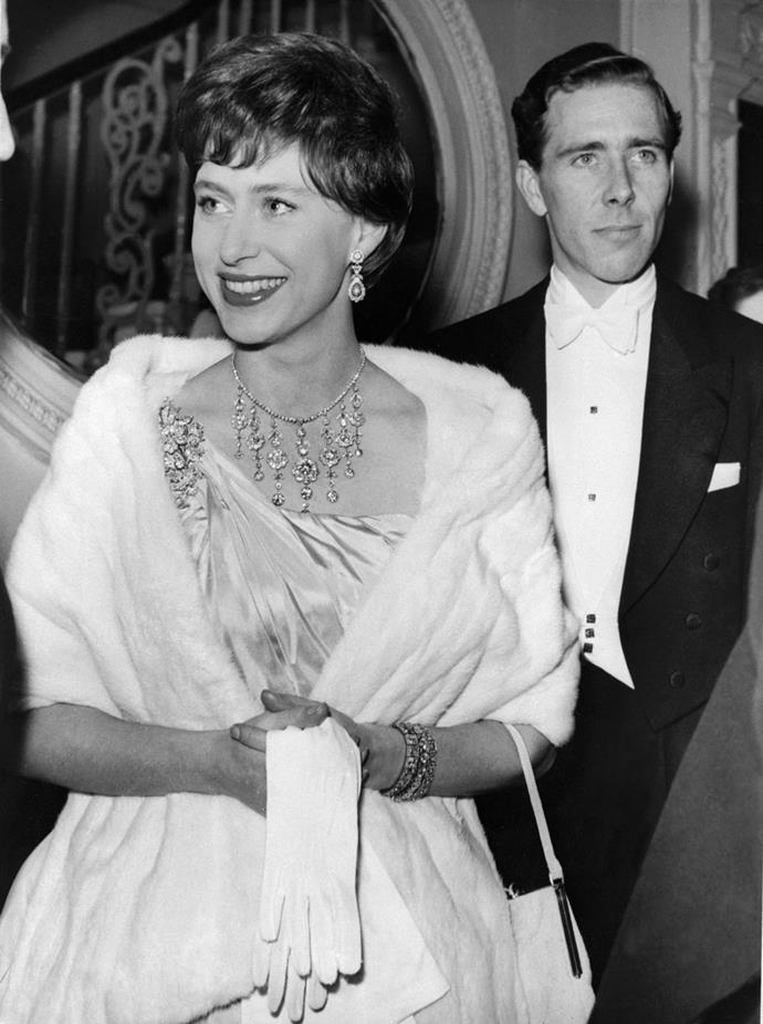 **1961**

Princess Margaret and Antony Armstrong-Jones at Convent Garden Opera House