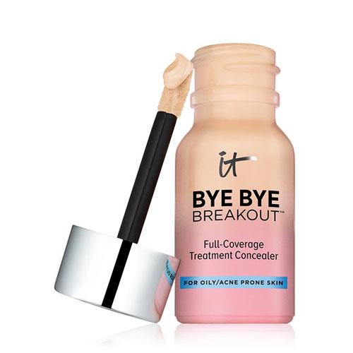 "IT Cosmetics Bye Bye Breakout Full-Coverage Treatment Concealer is the brand's new you-beaut release. It acts as a full-coverage concealer *and* a drying lotion. What's great about this product is that it actually does reduce the lifecycle of your acne. Honestly, Bye Bye Breakout is a god send when you wake up with an angry pimple on your chin. Try it." – *Erin Cook, online beauty & lifestyle editor.*
<br><br>
**IT Cosmetics Bye Bye Breakout Full-Coverage Treatment Concealer will go on sale at Sephora Australia later this year.**
