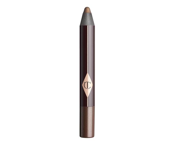 <strong>The champion eye pencil</strong> <br> <br> Novice-friendly <a href="http://www.charlottetilbury.com/au/colour-chameleon-golden-quartz.html">eye shadow sticks </a>can be nudged into the lash line for simple definition, or smudged across the whole lid for a killer nighttime look, sans brush. <br> <br> <a href="https://www.priceline.com.au/rimmel-scandaleyes-eye-shadow-stick-3-3-g">These </a><a href="http://www.bobbibrown.com.au/product/2330/24845/Makeup/Eyes/Eye-Shadow/Long-Wear-Cream-Shadow-Stick/Award-Winner">two </a>are winners too