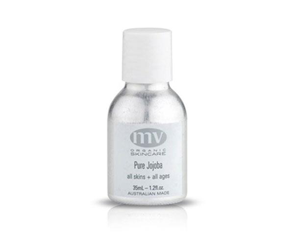 **Pure Jojoba, $42, at [MV Organic Skincare](https://www.mvskincare.com/products/pure-jojoba|target="_blank")**
<br><br>
"I've been battling with a bit of skin sensitivity lately, so I am laying off the active stuff in favour for this lovely little elixir. This is all I am putting around my eyes – to take off mascara and to really moisturise and plump up the whole area. It's great for soothing the kind of irritation that can make skin age faster and it feels like heaven." - *Amy Starr, Beauty & Lifestyle Associate*