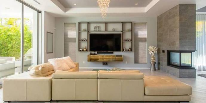 The downstairs living area. 
<br><br>
*Image: Trulia*