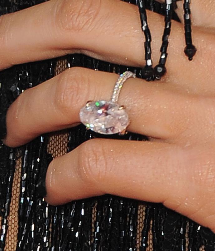 Blake Lively's pink-diamond engagement ring.