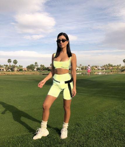 Kourtney Kardashian keeps it '80s style at Coachella.

*Photo: Instagram*